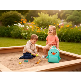 Imaginovo Mochila Infantil Backpack Buddies Pollo Azul Dos Compartimentos Poliester 280x90x200 mm