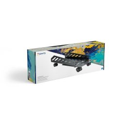 TOOQ SOPORTE METALICO PARA CPU DE SUELO CON RUEDAS BAJO