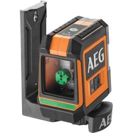 Medición láser AEG CLG220-B, alcance 20 m, láser verde, 2 líneas, con 1 adaptador, 2 pilas AA, 1 bolsa de almacenamiento, tira de velcro