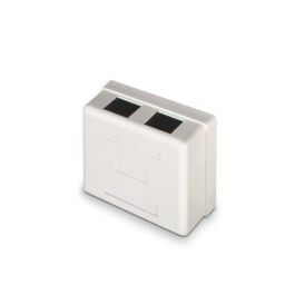 Aisens Roseta de Superficie RJ45 Cat.6 UTP 2 Tomas Blanco - RoHS