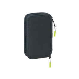 SAFTA Plumier Real Madrid 25/26 37 Piezas Doble Compartimento con Lápices, Bolígrafos y Rotuladores