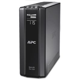APC BR1200G-FR UPS Back-UPS Pro 1200VA 720W con 6 tomas, 2 puertos Gigabit Ethernet y pantalla LCD para PC/Mac