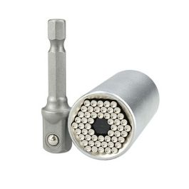 Llave de vaso Ferrestock 7 a 19 mm Acero 3/8" Llave de vaso Ferrestock 7 a 19 mm Acero 3/8"