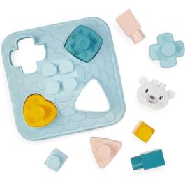 Ecoiffier 7914 Clasificador de Formas Casita de Animales, Juguete Educativo para Bebés, 4 Formas y Bloques, Coordinación Mano-Ojo y Lógica