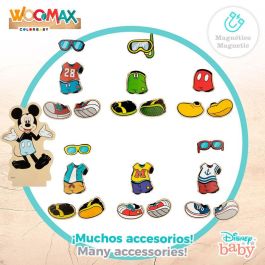 WOOMAX Juego Magnético de Madera Vestidos Minnie Disney