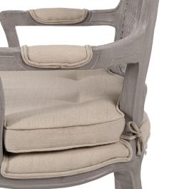 Sillón Gris-Beige Dm-Madera Salón 58 X 52 X 98,50 cm