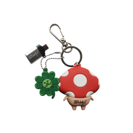 Wondee Mr. Wonderful Llavero USB Seta 32GB Pendrive Compatible con Windows, macOS, Linux y Adaptador USB C