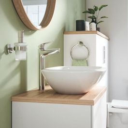 Mezclador monomando de lavabo de sobremesa - GROHE Swift - 24331001 - Cromo - Alto tamaño XL - Ahorro de agua - Desagüe click-clack Mezclador monomando de lavabo de sobremesa - GROHE Swift - 24331001 - Cromo - Alto tamaño XL - Ahorro de agua - Desagüe click-clack