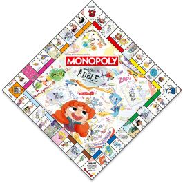 Winning Moves MONOPOLY Mortelle Adele Juego de Mesa MOVIMIENTOS GANADORES A partir de 8 años WIN1742347592909