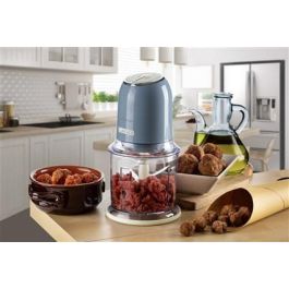 Ariete 438/05 Picadora Vintage Azul 400W 4 Cuchillas Acero Inoxidable 2 Velocidades