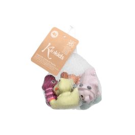 KioKids Set 5 Dinosaurios Antimoho para Baño Ecológicos 70% PVC 30% Trigo +4 Meses Juguetes Baño Bebé Multicolor