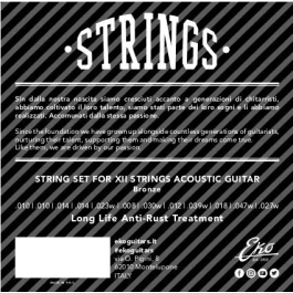 EKO Juego Acústica Bronze 80/20 Light (12St,) 10-47 Cuerdas