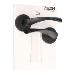 Edm Juego roseta 707 negro aluminio ø 50 mm Edm Juego roseta 707 negro aluminio ø 50 mm