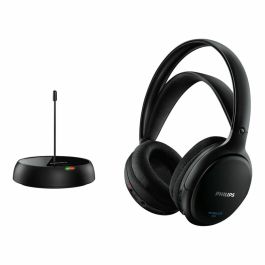 Philips SHC5200/10 Auriculares Diadema Inalámbricos y Alámbricos para Música, Negros, Supraaurales, Batería 14h, Alcance 100m