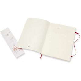 Moleskine Librera Clásica Tapa Blanda Rojo Escarlata XL 19x25cm Lisa 192 Páginas QP623F2
