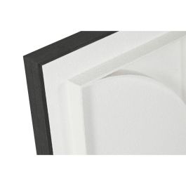 Cuadro Moderno DKD Home Decor Blanco Negro 6.5 x 60 x 60 cm (2 Unidades)