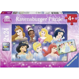 Ravensburger Puzzle Princesas juntas 2x24pcs