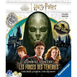 Ravensburger 27354 Juegos de mesa de Harry Potter Combate contra las fuerzas de la oscuridad, basado en el juego Hombre Lobo, Para 9 años
