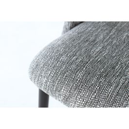 GINER Y COLOMER Lote de 2 Sillas Tela Gris Metal Negro Montaje Fácil