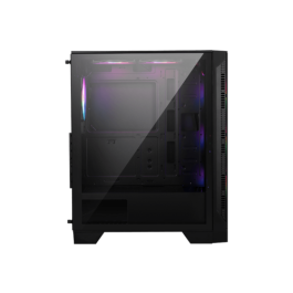 MSI MAG FORGE 120A AIRFLOW Carcasa Midi Tower PC Negro Transparente, 3x120mm Ventiladores, ATX/microATX/Mini-ITX, 306-7G23A21-809