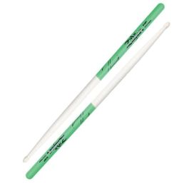 Zildjian Baquetas 5A Hickory Dip Natural Verde - 1.42cm Diámetro, 40.64cm Largo