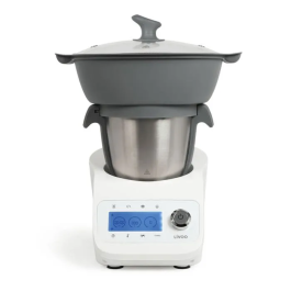 Livoo DOP219W Robot multifunción Super Cooker - 12 velocidades - 3.5L Acero Inoxidable - 1000W - Cocinar, Amasar, Picar, Batir, Licuar, Rallar