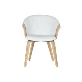 Silla Scandi DKD Home Decor Blanco 57.5 x 75 x 60 cm