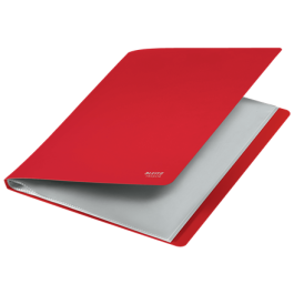Leitz Carpeta Polipropileno con 40 Fundas A4 Recycle Rojo 46770025