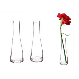 Florero de Cristal Base Ancha Giftdecor 6x22x6 cm - Transparente (48 Unidades) Precio: 119.50000051. SKU: B149ST83FC