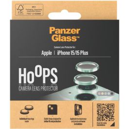 PanzerGlass Hoops Protector Cámara iPhone 15 y 15 Plus Verde