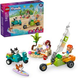 LEGO 42641 Friends Mascotas Surferas y Aventura sobre Ruedas, Set de Construcción de Playa con Corgis y 2 Minipersonajes, Juguete para Niños +6 años