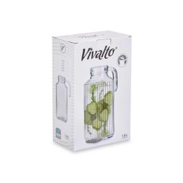 Vivalto Jarra de Vidrio para Nevera 1,8L con Asa 15.5x26x8.5 cm (Set de 6)