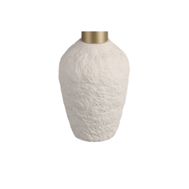 DKD Home Decor Dosificador Scandi Beige Dorado Gres/ABS 8 x 18 x 10 cm (6 Unidades)