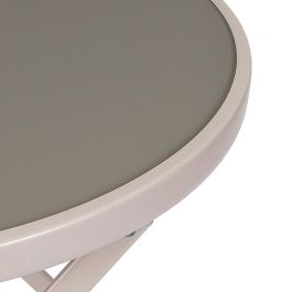 Mesa Plegable Beige Elba Home Deco Factory diámetro 60 Mesa Plegable Beige Elba Home Deco Factory diámetro 60