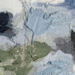 Cuadro Pintura Abstracto Multicolor 100 X 4,50 X 100 cm