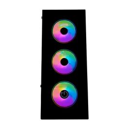 Hiditec CHA010038 Caja Gaming Semitorre Z20 ARGB con Cristal Templado, 3 Ventiladores N18, USB-C, Compatible ATX