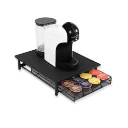 DKD Home Decor Soporte de Cápsulas Basicos Dolce Gusto Metal Negro para 15 Cápsulas 31x7.5x21 cm DKD Home Decor Soporte de Cápsulas Basicos Dolce Gusto Metal Negro para 15 Cápsulas 31x7.5x21 cm