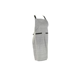 DKD Home Decor Delantal Básico de Algodón a Rayas Verde y Blanco 70x85 cm Set de 2
