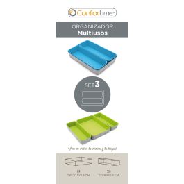 Confortime Set de 3 Organizadores de Fieltro 28 x 20.5 x 5.3 cm (6 Unidades)