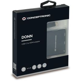Conceptronic DONN01B Adaptador USB-C a HDMI/USB-A/60W PD, 15cm