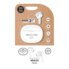 Tech One Tech Auriculares inalámbricos siux.01, sonido hi-fi, IPX5, hasta 4h de autonomía Precio: 14.49999991. SKU: B1G6G2Z8YW