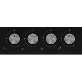 Placa de gas BEKO - 3 fuegos + 1 doble anillo - 60 cm - HILW6121SB