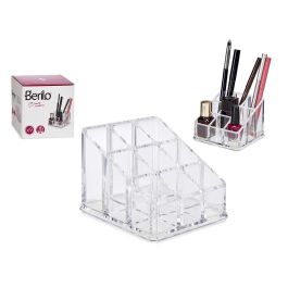 Organizador Cuadrado 9 Huecos Berilo 9x6.5x9 cm, Transparente (12 Unidades) Precio: 25.4999998. SKU: B17BC76D4Z