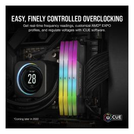 Corsair CMH64GX5M4B5600Z36 64 GB (4x 16 GB) DDR5 5600 MHz CL36 Retroiluminación RGB AMD EXPO Quad-Kit