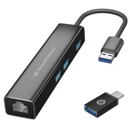 Hub USB 3 Puertos Conceptronic DONN07BA Negro (1 unidad) Precio: 35.50000003. SKU: B1EXFGMK6A