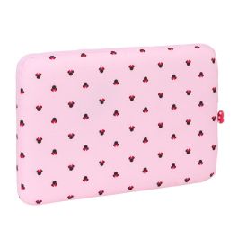 Funda para Portátil Minnie Mouse Naive Rosa 15,6'' 39,5 x 27,5 x 3,5 cm