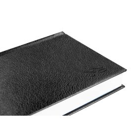 Agenda Encuadernada Liderpapel Corfu A6 2025 Dia Pagina Color Negro Papel 60 gr