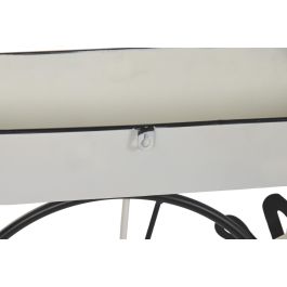 DKD Home Decor Expositor Terraza Y Jardin Blanco Negro 18 x 70 x 105 cm Welcome Bike