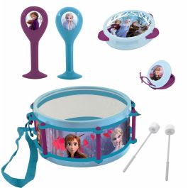 LEXIBOOK - QUEEN OF SNOWS - Lote de 7 instrumentos musicales para niños - Pandereta - Maracas - Castagnette - Armónica - Flauta