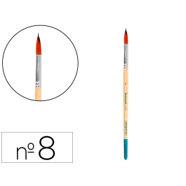 Liderpapel Pincel N 8 Punta Redonda Pelo Sintético para Pintura Acrílica y Acuarela Certificado FSC Precio: 36.0701. SKU: B1686F227Q